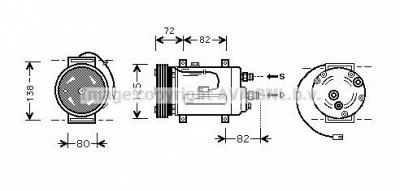 AVA QUALITY COOLING aiak178 -  Компрессор, кондиционер